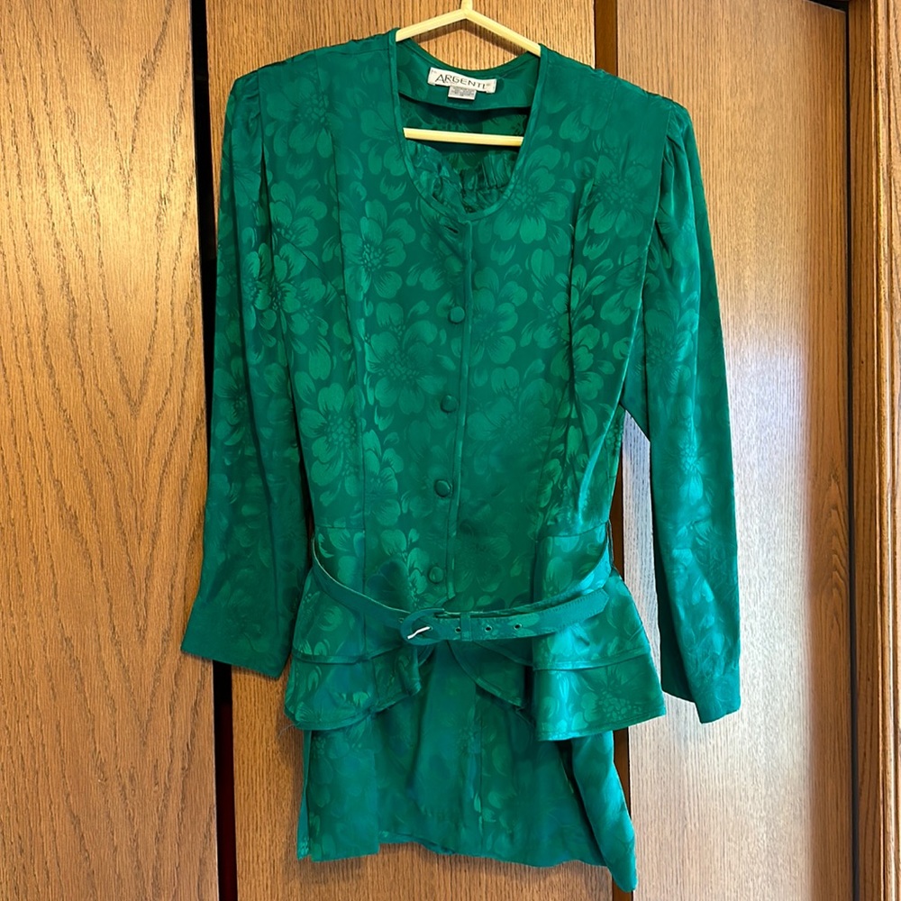 Vintage Suit - Argenti 100% Pure Silk